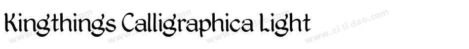 Kingthings Calligraphica Light字体转换